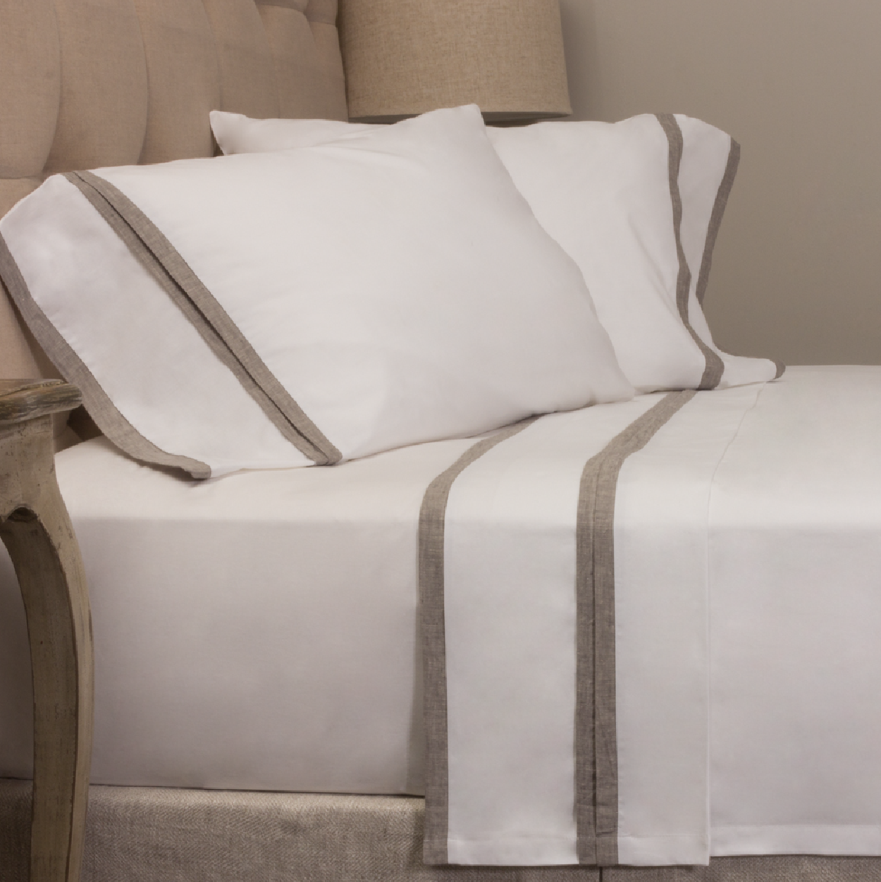 Debra Sheet Set, Dull Grey