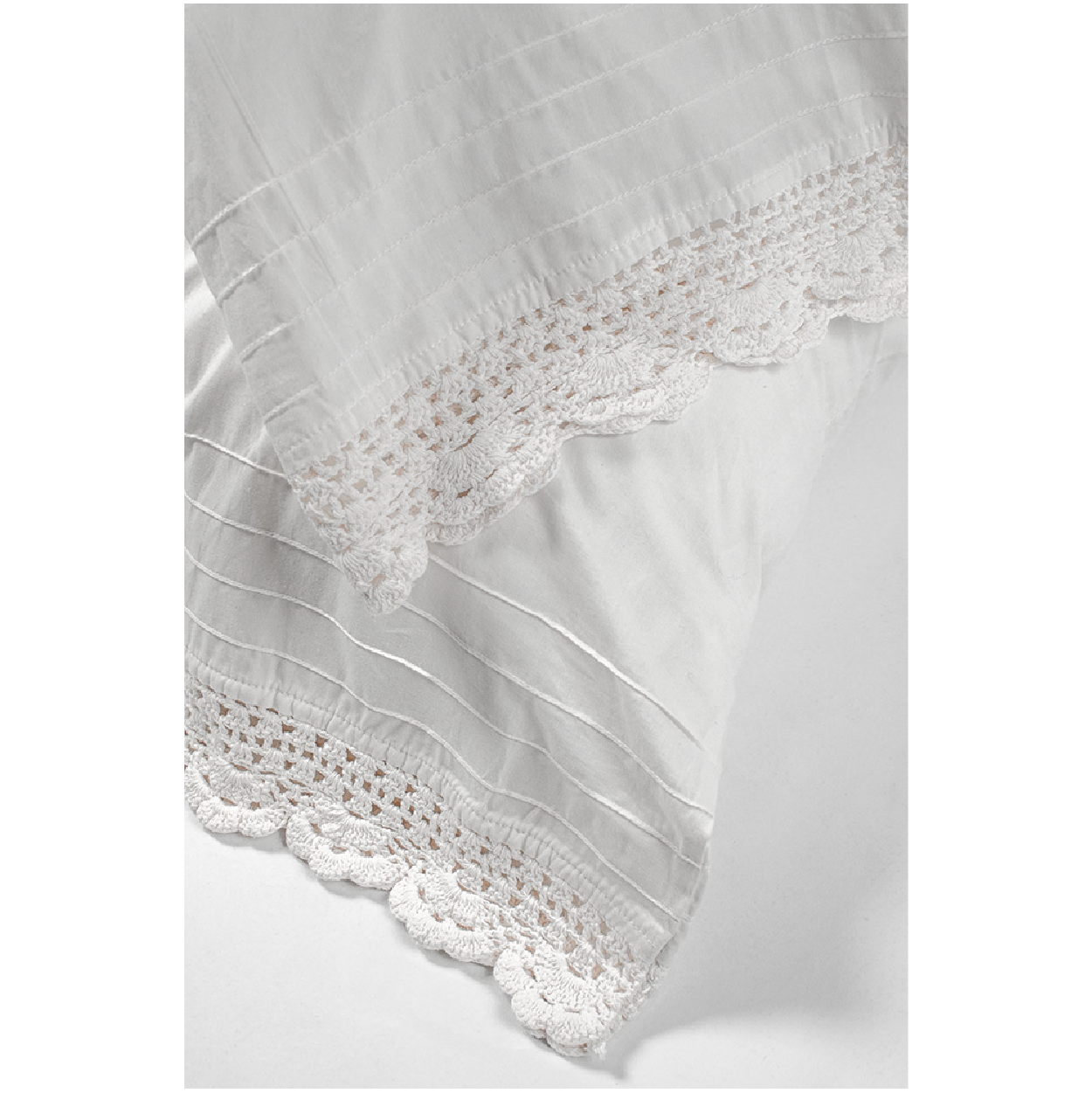 Crochet Sheet Set, White