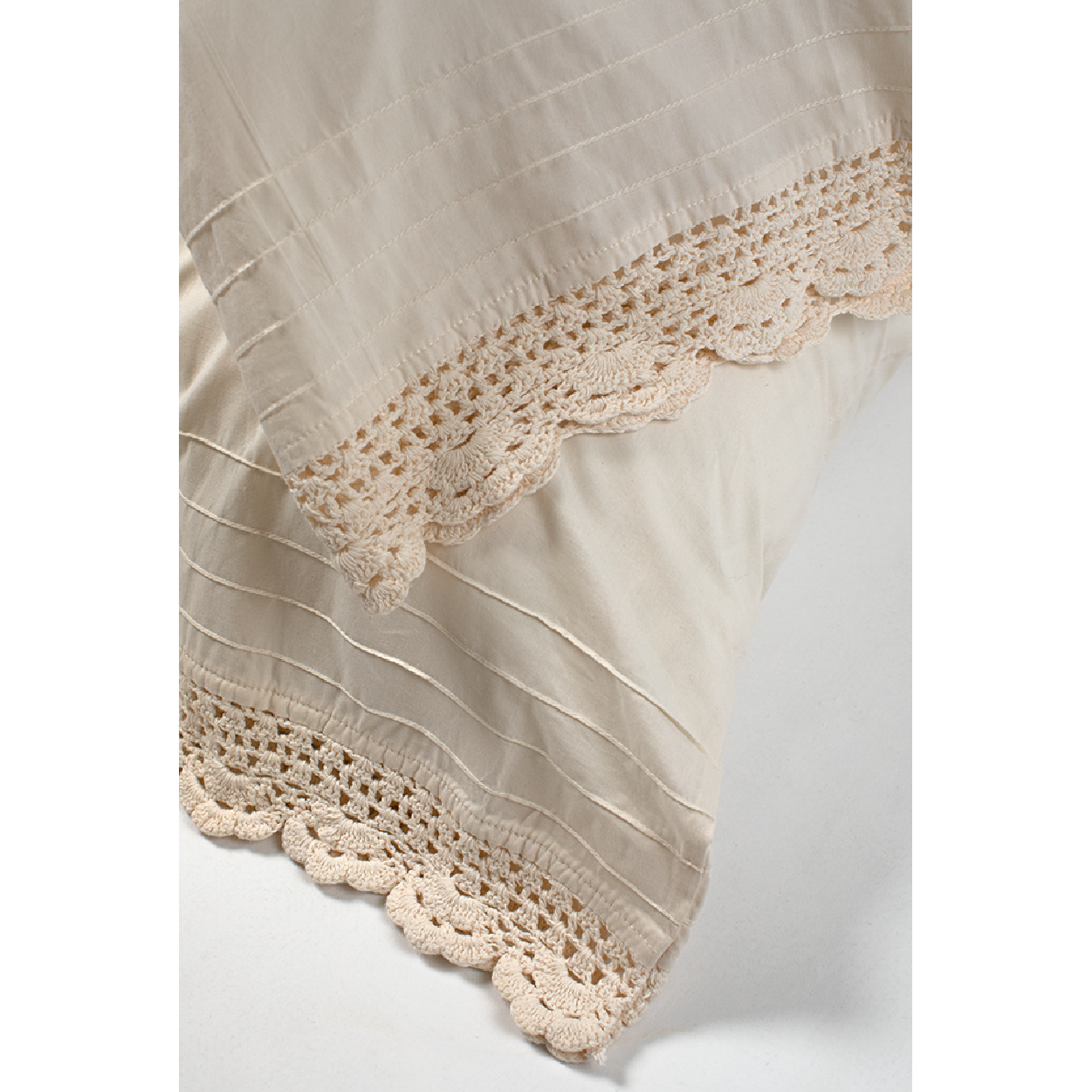 Crochet Sheet Set, Ivory