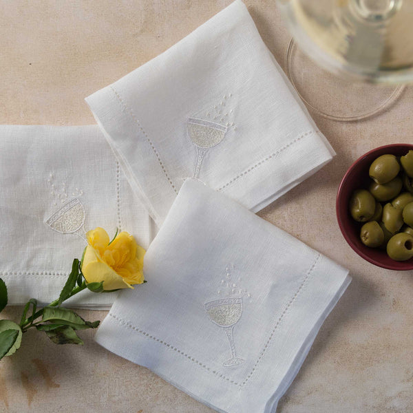 Fleur-de-lis Cocktail Napkin (Set of 6)