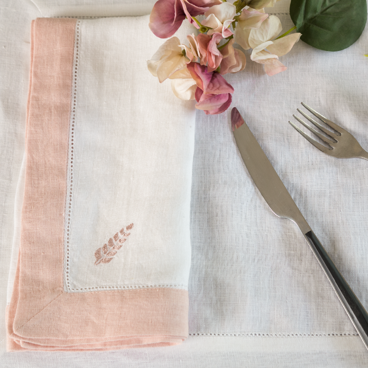 Spruce Dinner Napkin, Blush (Set of 6)