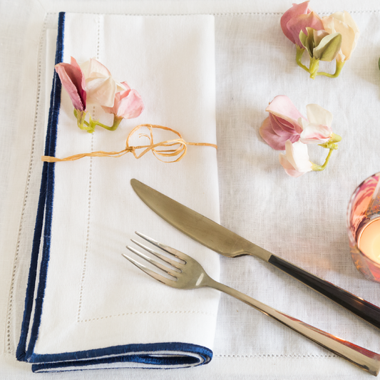 Classic Dinner Napkin, Blue  (Set of 6)
