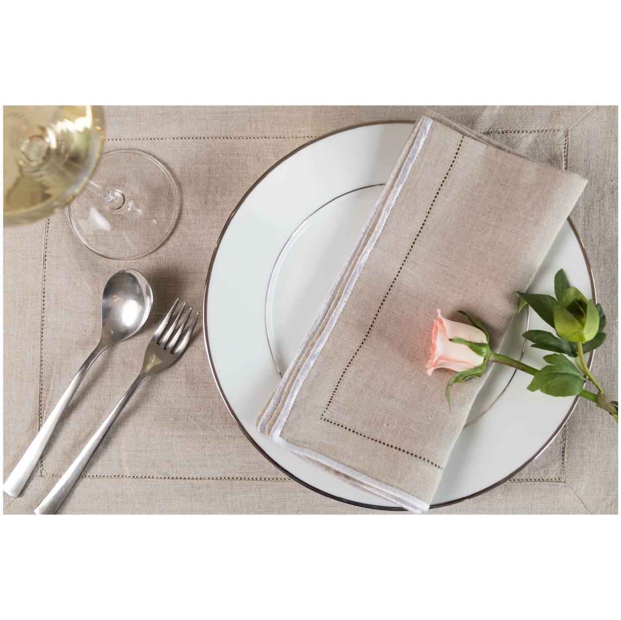 Less is more Place-mats, Beige (Set of 6)